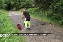 V Karviné-Loukách byla opravena frekventovaná cyklostezka na ulici Paseky směrem na Chotěbuz
