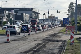 Dopravní omezení na silnici I/49 ve Zlíně potrvají ještě měsíc