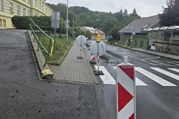Ulice ve Šternberku se opět uzavře. Bude bezpečnější pro chodce