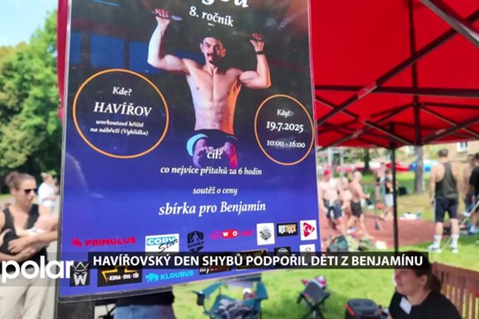 Havířovský den shybů podpořil hendikepované děti z Benjamínu