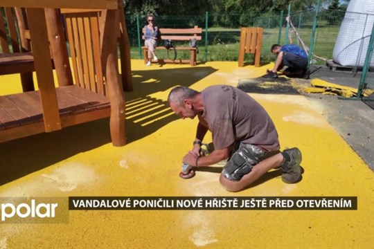 Vandalové v Havířově poničili nové hřiště ještě před otevřením