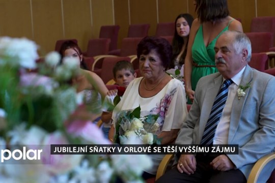 Jubilejní sňatky v Orlové se těší vyššímu zájmu