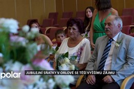 Jubilejní sňatky v Orlové se těší vyššímu zájmu