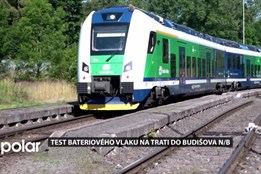 Na trati mezi Suchdolem nad Odrou a Budišovem nad Budišovkou proběhl test bateriového vlaku Panter