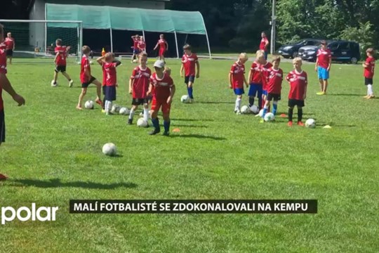 Malí fotbalisté se zdokonalovali na společném prázdninovém kempu