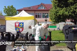 Studénka zná výsledky analýzy odpadu, nedopadly vůbec špatně