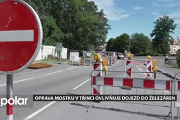 Oprava mostku v Třinci komplikuje dojezd do Třineckých železáren i do města obecně