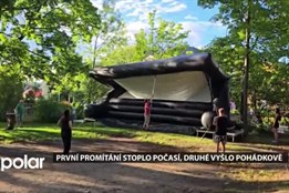 První promítání letního kina stoplo počasí, druhé vyšlo pohádkově