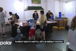 Tvořivý den v U-krytu ve Frýdku-Místku, děti se měnily v kutily