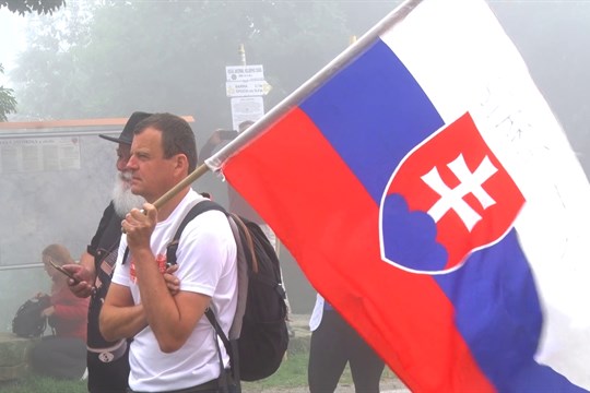 Slavnostem bratrství Čechů a Slováků nepřálo počasí