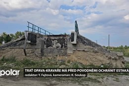 Trať Opava-Kravaře má před dalšími povodněmi ochránit estakáda. Vlaky na ni stále nejezdí