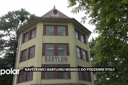 Vodárenská věž Babylon je unikátní industriální památka. Návštěvníci mohou i do podzemí