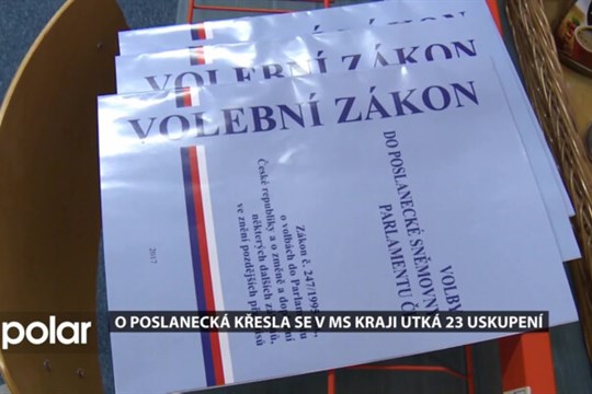 O poslanecká křesla se v MS kraji utká 23 uskupení. Volit půjdeme 3. a 4. října