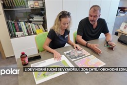 Lidé v Horní Suché se vyjadřují, zda chtějí v centru obce novou obchodní zónu