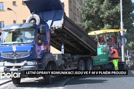 Letní opravy komunikací jsou ve Frýdku-Místku v plném proudu