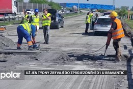 Už jen týdny zbývají do opětovného zprůjezdnění D1 u Bravantic