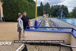 Počasí ničí návštěvnost na letním koupališti, zájem roste o jiná sportoviště