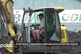 Pumptrack s rekordní jumpline bude v areálu bývalého nádraží hotov na podzim