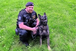 Služební pes přivedl policisty ke dvěma pachatelům vloupání
