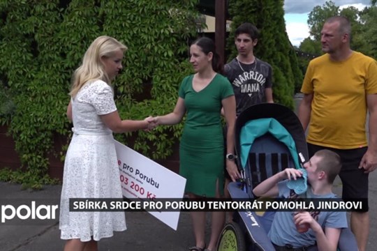 Sbírka Srdce pro Porubu tentokrát pomohla Jindrovi. Na rehabilitace se vybralo 103 200 Kč
