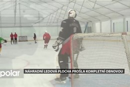 Obnova po povodních skončila. Náhradní ledová plocha v Opavě je opět připravena pro sportovce