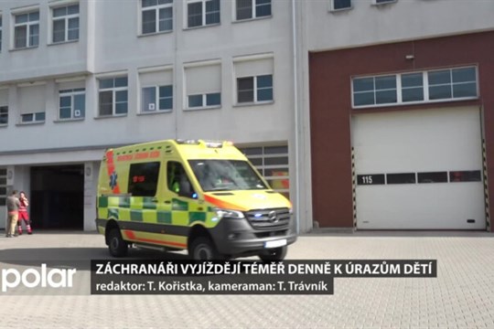 Záchranáři vyjíždějí k úrazům dětí téměř denně. Nepomůže ani dohled rodičů