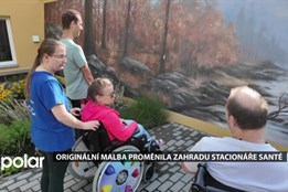 Originální malba proměnila zahradu stacionáře Santé v Havířově