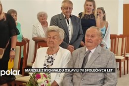 Manželé Sýkorovi z Rychvaldu oslavili 70 společných let platinovou svatbou