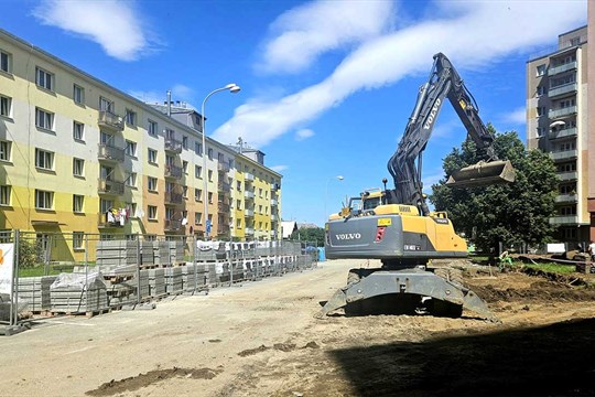 Sídliště Pod Chlumem v Jeseníku prochází revitalizací