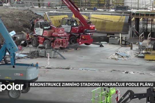 Zimní stadion v Opavě roste jako z vody, rekonstrukce běží podle plánu