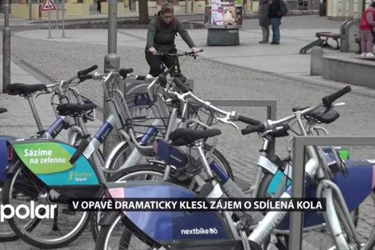 V Opavě dramaticky klesl zájem o sdílená kola. Počet výpůjček klesl o 77 procent