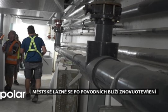 Rekonstrukce Městských lázní v Opavě poškozených povodní se blíží ke konci