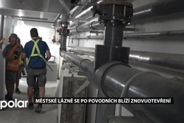 Rekonstrukce Městských lázní v Opavě poškozených povodní se blíží ke konci
