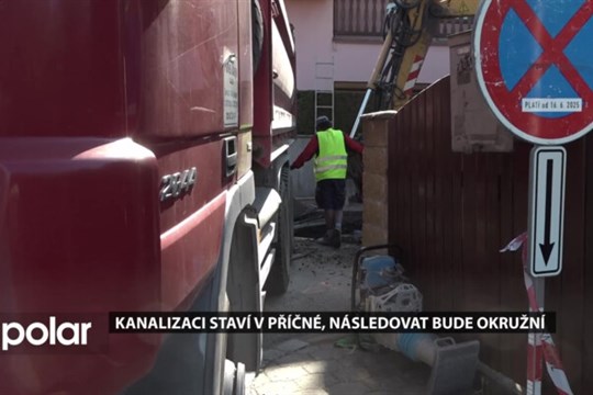Kanalizaci teď staví v Příčné, následovat bude Okružní