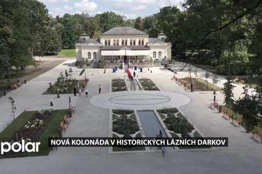 V historických lázních Darkov je nová kolonáda s fontánou a replikou ikonické sochy