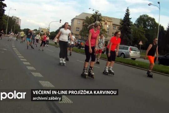 Zveme na večerní in-line projížďku Karvinou hlavními tahy města