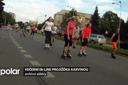 Zveme na večerní in-line projížďku Karvinou hlavními tahy města