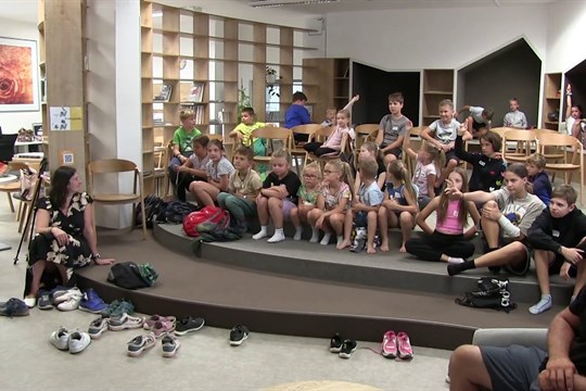 Na mezigeneračním setkání v Kyjově si povídali senioři a děti z příměstského tábora