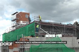 Rekonstrukce heřmanické hasičárny finišuje, hasiči se budou moci nastěhovat už za dva měsíce