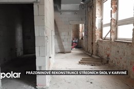 Střední odborné školy v Karviné o prázdninách nezahálely a rekonstruují své interiéry
