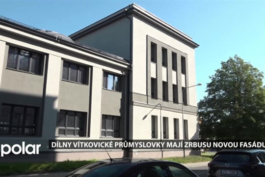 Dílny vítkovická Střední průmyslové školy mají nové zateplení