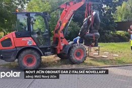 Nový Jičín obohatí dar z italské Novellary, zatím je schovaný pod plachtou