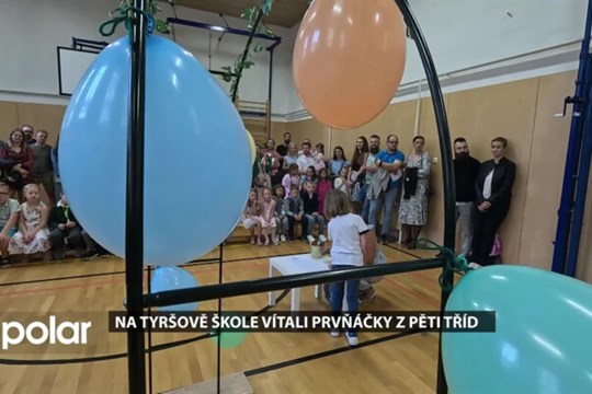 Na Tyršově škole vítali prvňáčky z pěti tříd