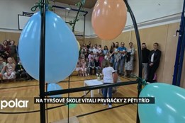 Na Tyršově škole vítali prvňáčky z pěti tříd