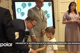 Hošťálkovice jdou proti trendu úbytku prvňáků v Ostravě. Děti přivítal primátor města Jan Dohnal