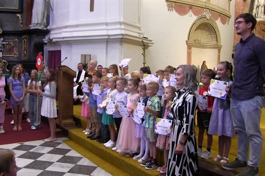 Církevní základní škola zahájila nový školní rok v kostele