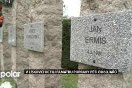 V Lískovci uctili památku popravy pěti odbojářů, vzpomínala i sestra jednoho z nich