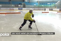 Díky nové aréně hokejisté lépe natrénují přesnou střelbu