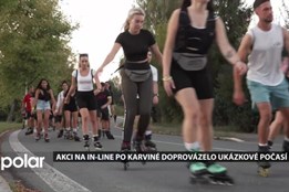 In-line bruslaři opět brázdili ulicemi Karviné, doprovázelo je ukázkové počasí