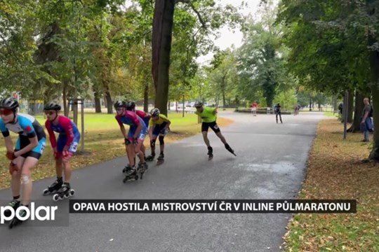 Městské sady v Opavě patřily in line bruslařům. Konal se tu 19. ročník závodů v inline půlmaratonu